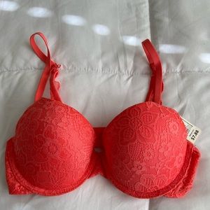 Coral Push Up Bra